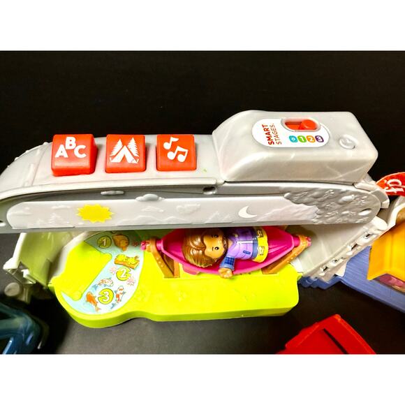 Fisher Price Little People Light Up Learning Camper Canoe Truck Puppy Chair #1 - Picture 6 of 8